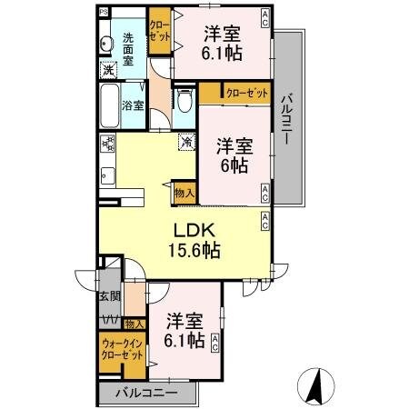 サザンショア東海岸の物件間取画像