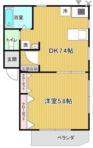 ダイユースクエア長後Iの物件間取画像