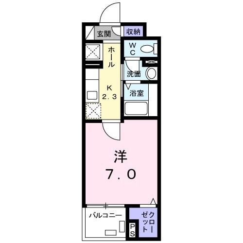 アムール鶴間の物件間取画像