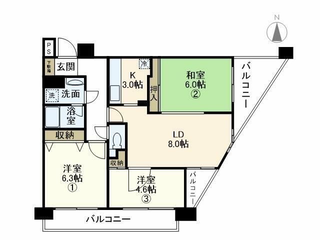 ハピネの物件間取画像