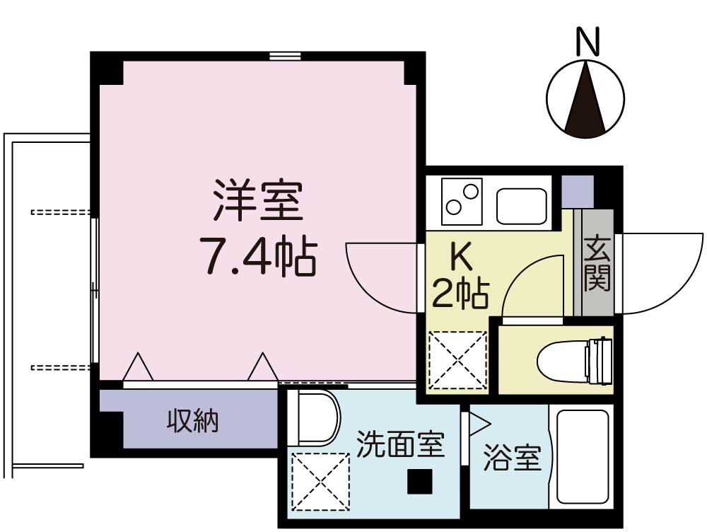 Felix330の物件間取画像