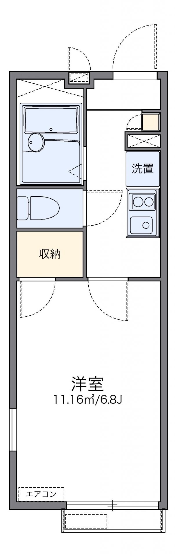 レオパレスカサ　ヴェルデの物件間取画像