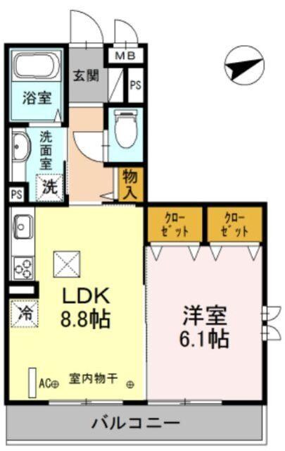 フィオーレ上白根Iの物件間取画像