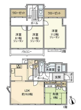 東原戸建の物件間取画像