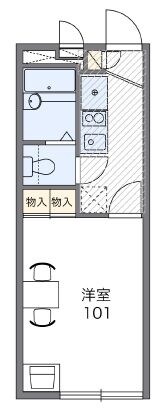 レオパレスアルプホルンの物件間取画像