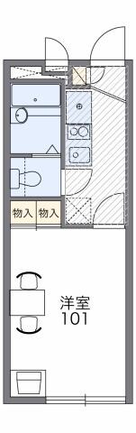 レオパレスエスポワールポルトの物件間取画像