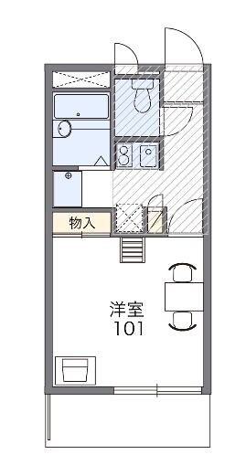 レオパレスエル２００１の物件間取画像