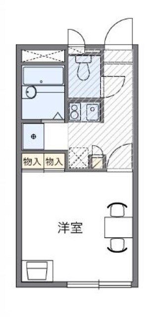 レオパレスカサデリベルタの物件間取画像