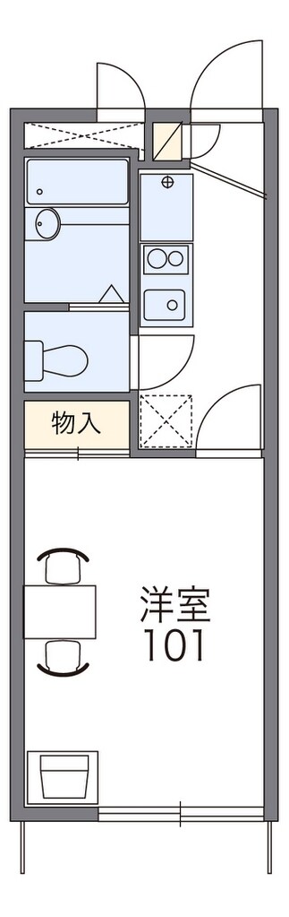 レオパレスグランメールの物件間取画像