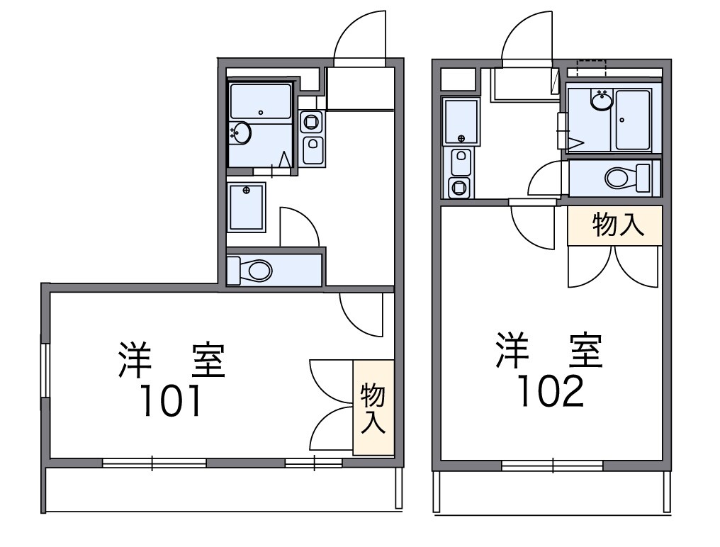 レオパレスジュネス茅ヶ崎の物件間取画像