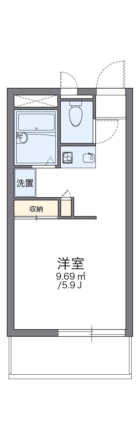 レオパレスフローラIの物件間取画像