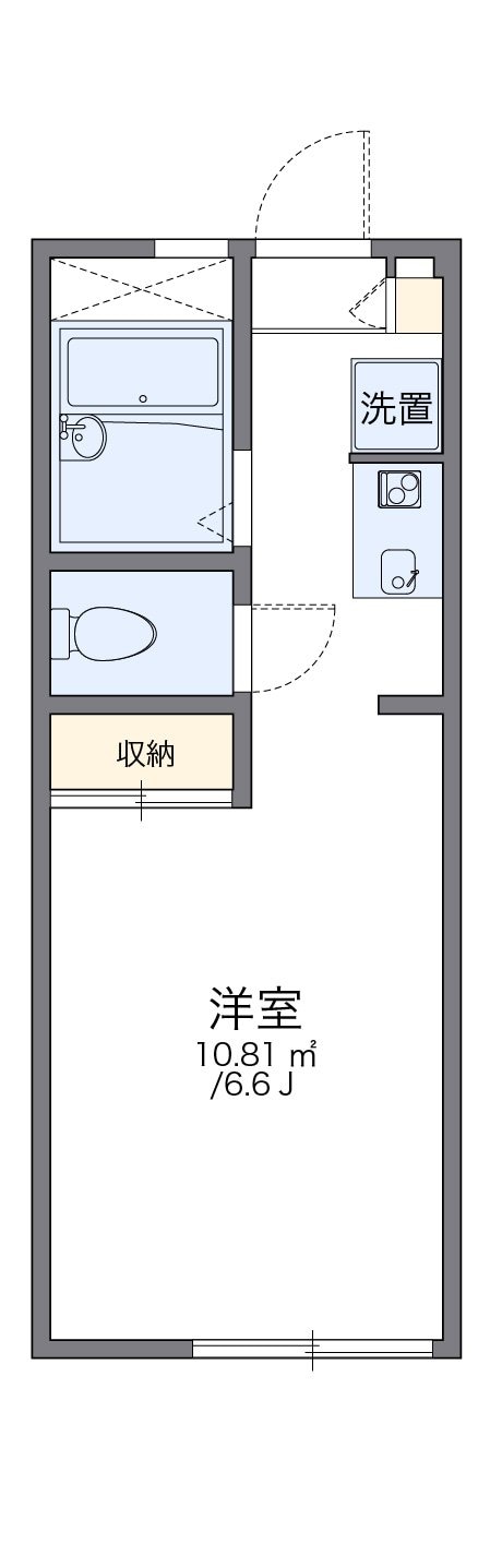 レオパレス極楽寺の物件間取画像