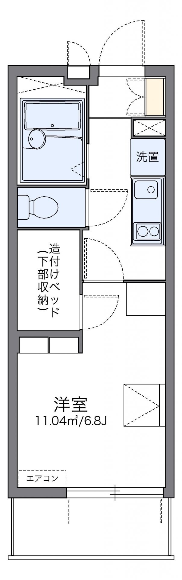 レオパレス湘南町屋の物件間取画像