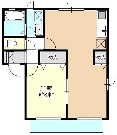 スカイヒルズＡの物件間取画像