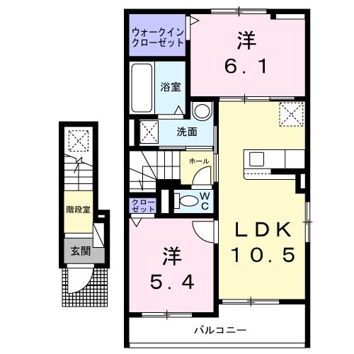 アムールＣの物件間取画像