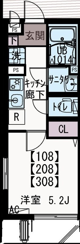 IXO国分北の物件間取画像