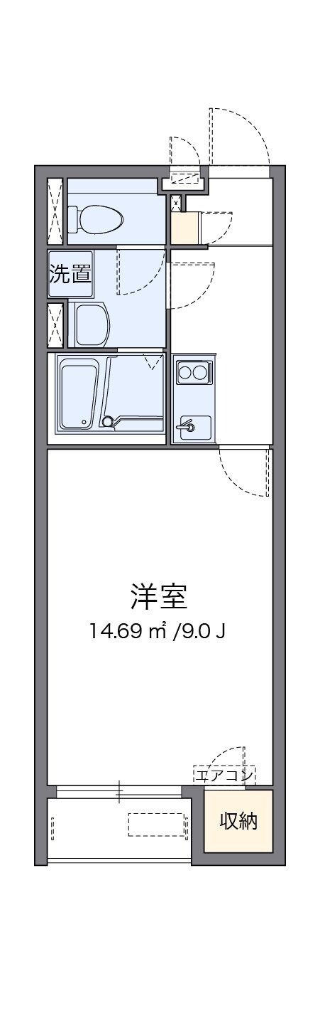 クレイノＳ＆Ｓの物件間取画像