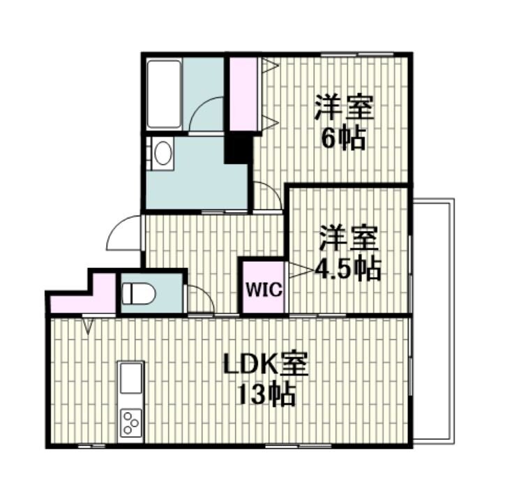 (仮称)大和東２丁目メゾン北棟の物件間取画像