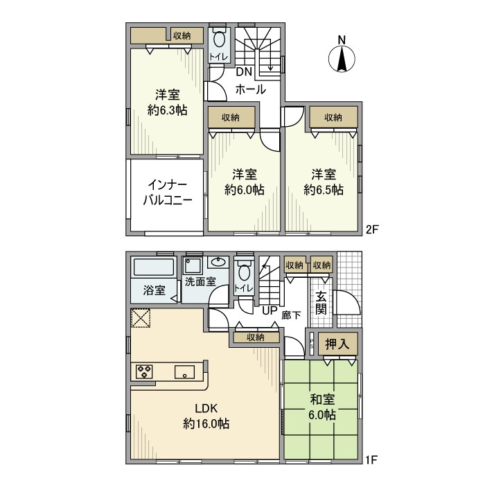 福田戸建の物件間取画像