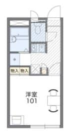 レオパレスインランドシーIIの物件間取画像