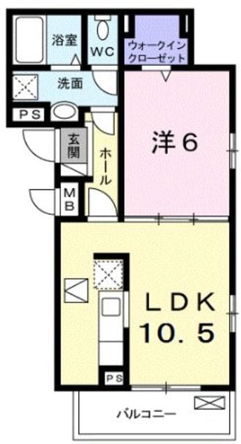 ヴェルチュの物件間取画像