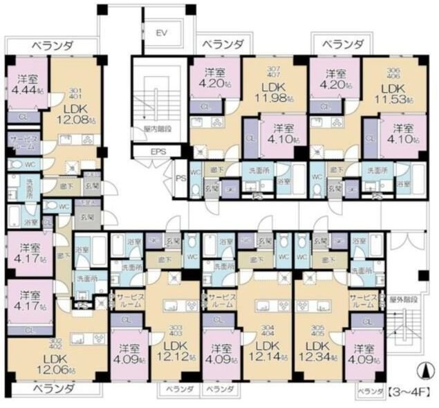 Prendre  Yokohama（プランドール横濱）の物件間取画像