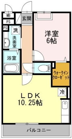 ソレイユＢの物件間取画像