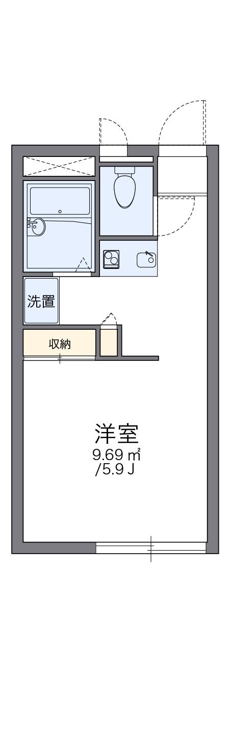 レオパレスフレッシュIIIの物件間取画像