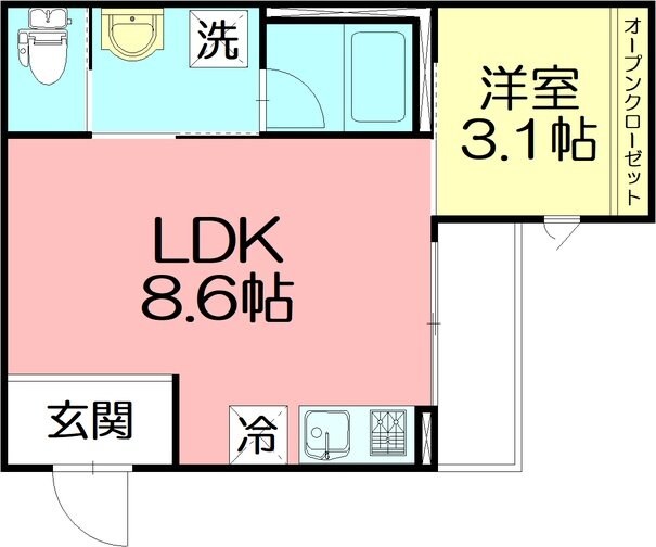 シーキューブ東海岸南の物件間取画像