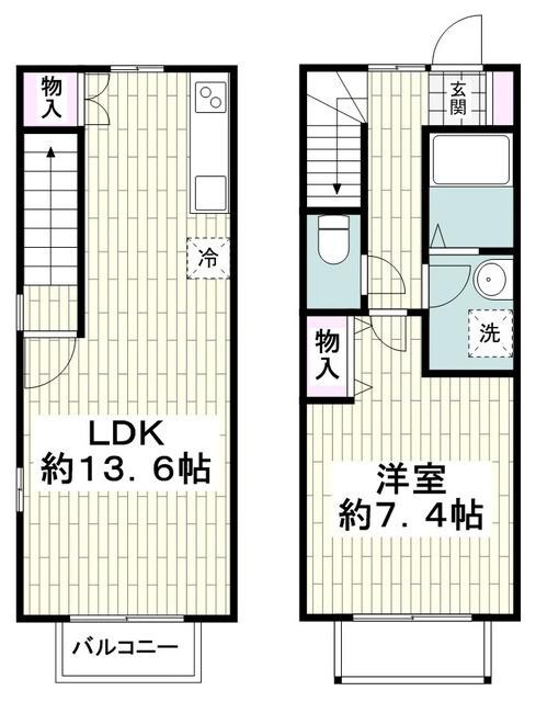 デザインメゾン東海岸北の物件間取画像