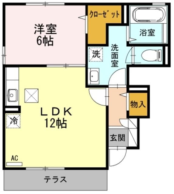 メープルハイツの物件間取画像