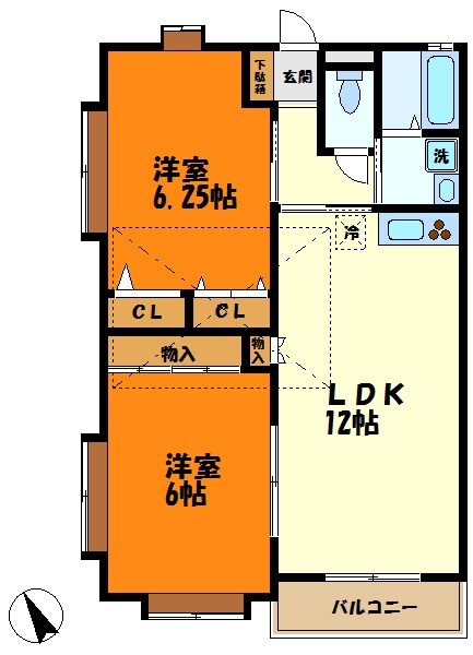 ミスズハイツ日吉の物件間取画像