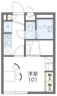 レオパレスＦＵＫＡＷＡIIの物件間取画像