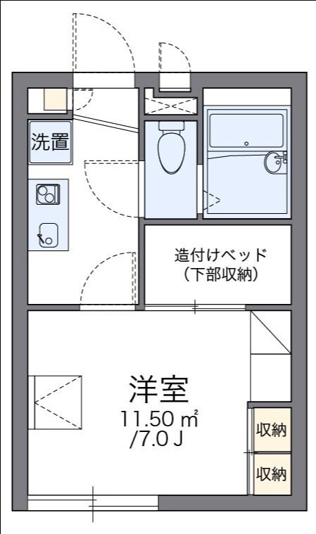 レオパレスエムズの物件間取画像