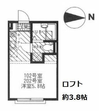 ハーミットクラブハウス白幡上町IIIの物件間取画像