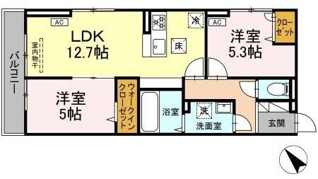 ビエント新横浜の物件間取画像