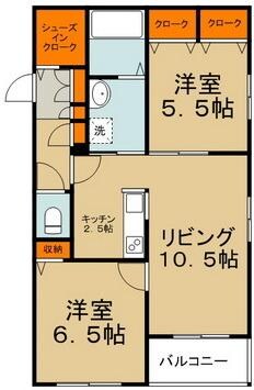 アシュテシュールの物件間取画像