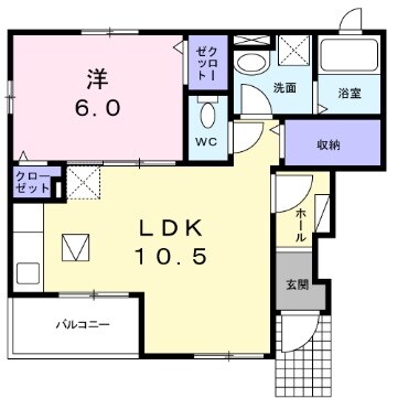 ロ－ズデ－ルの物件間取画像