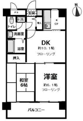 キクナスプリングスの物件間取画像