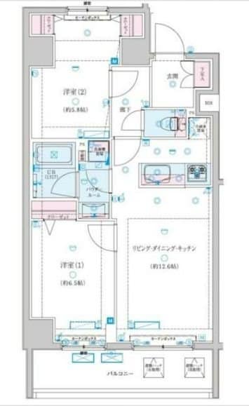 GENOVIA新子安の物件間取画像