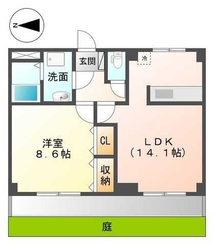 サンヒルズの物件間取画像