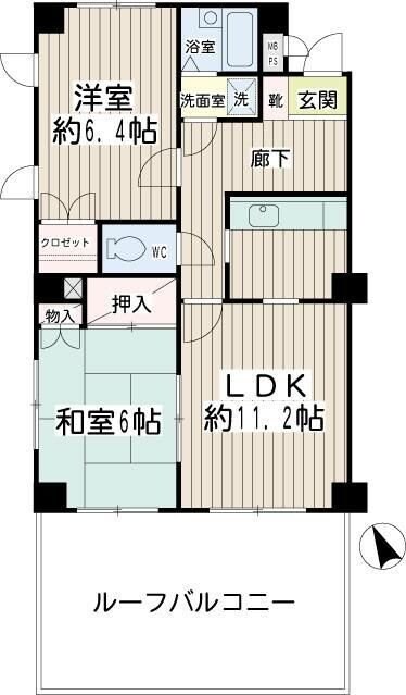 サニーテラス西寺尾の物件間取画像