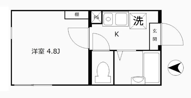 リブ新子安の物件間取画像