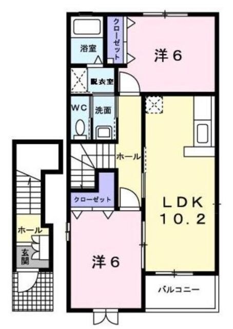 プラシード・Iの物件間取画像