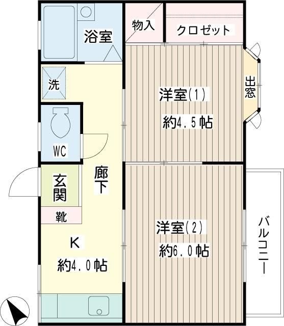 ＫＣＫハイムIIIの物件間取画像