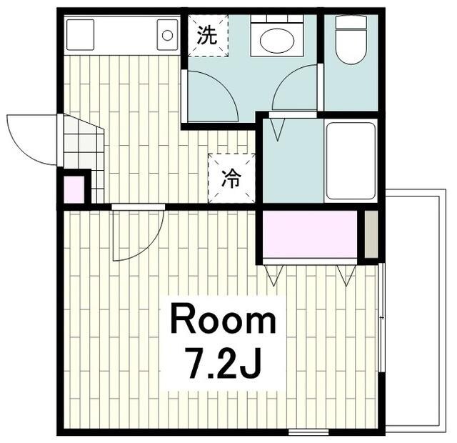 アムール大口の物件間取画像