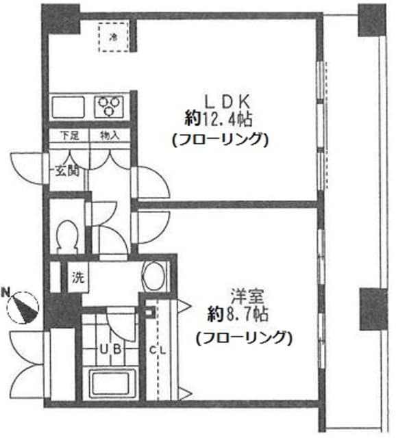 ヴィルヌーブの物件間取画像