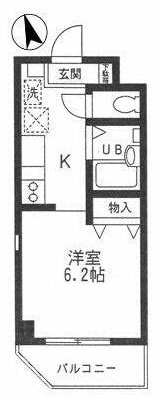 フローラ菊名の物件間取画像