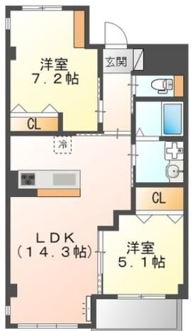 ブルーム東寺尾の物件間取画像