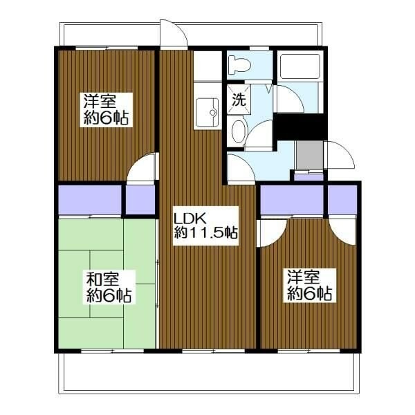 グランドール大倉山の物件間取画像